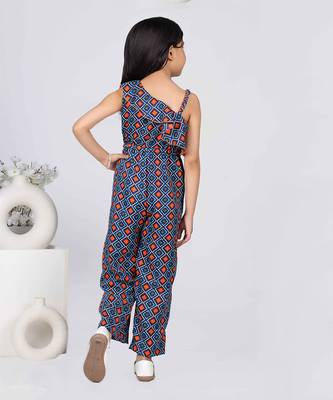 Jelly Jones Multi color Geometric Print Jump suit 2