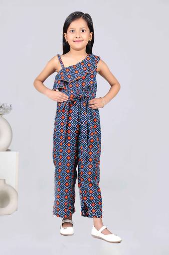 Jelly Jones Multi color Geometric Print Jump suit