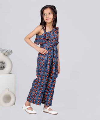 Jelly Jones Multi color Geometric Print Jump suit 4