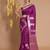 Purple Silk Handwoven Saree With Zari Woven Floral Designs And Motifs