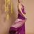 Purple Silk Handwoven Saree With Zari Woven Floral Designs And Motifs
