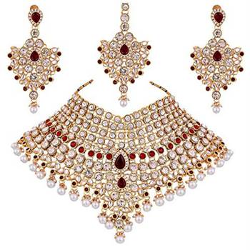 Traditional Kundan Bridal Dulhan Jewellery Set for Women  1