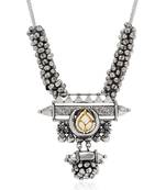 German gold Oxidised Stylish Antique Long Necklace Jewellery for Women & Girls 