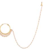Traditional Ethnic Bridal Nath/Nose Ring Encased With Faux Stones For Women/Girls 
