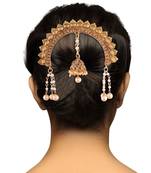 Jhumki Hair Accessory Juda Pin with Chain for Women 