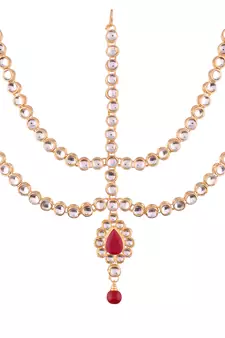 Traditional Kundan Maang Tikka for Women (T2001M)
