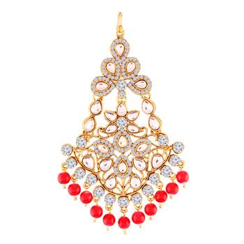Kundan & Pearl Pasa Kalank Inspired Hair Jewellery for Women  1