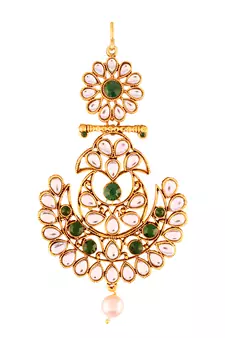 Kundan & Pearl Pasa Kalank Inspired Hair Jewellery for Women 