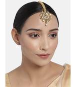 Traditional Kundan & Stone Studded Maang Tikka for Women & Girls 