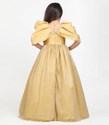 Jelly Jones  Golden Puff sleeve Gown
