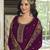 Purple Color Designer Palazzo Salwar Suit In Faux Georgette Fabric With Embroidery Work As Semi Stitched