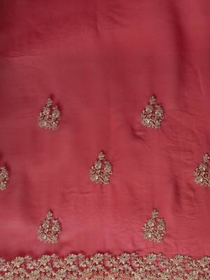 Kasee Designer Single Zari Fancy Wine Saree 4