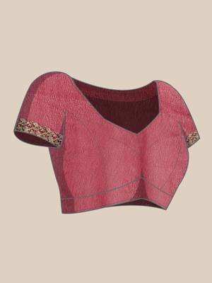 Kasee Designer Single Zari Fancy Wine Saree 5