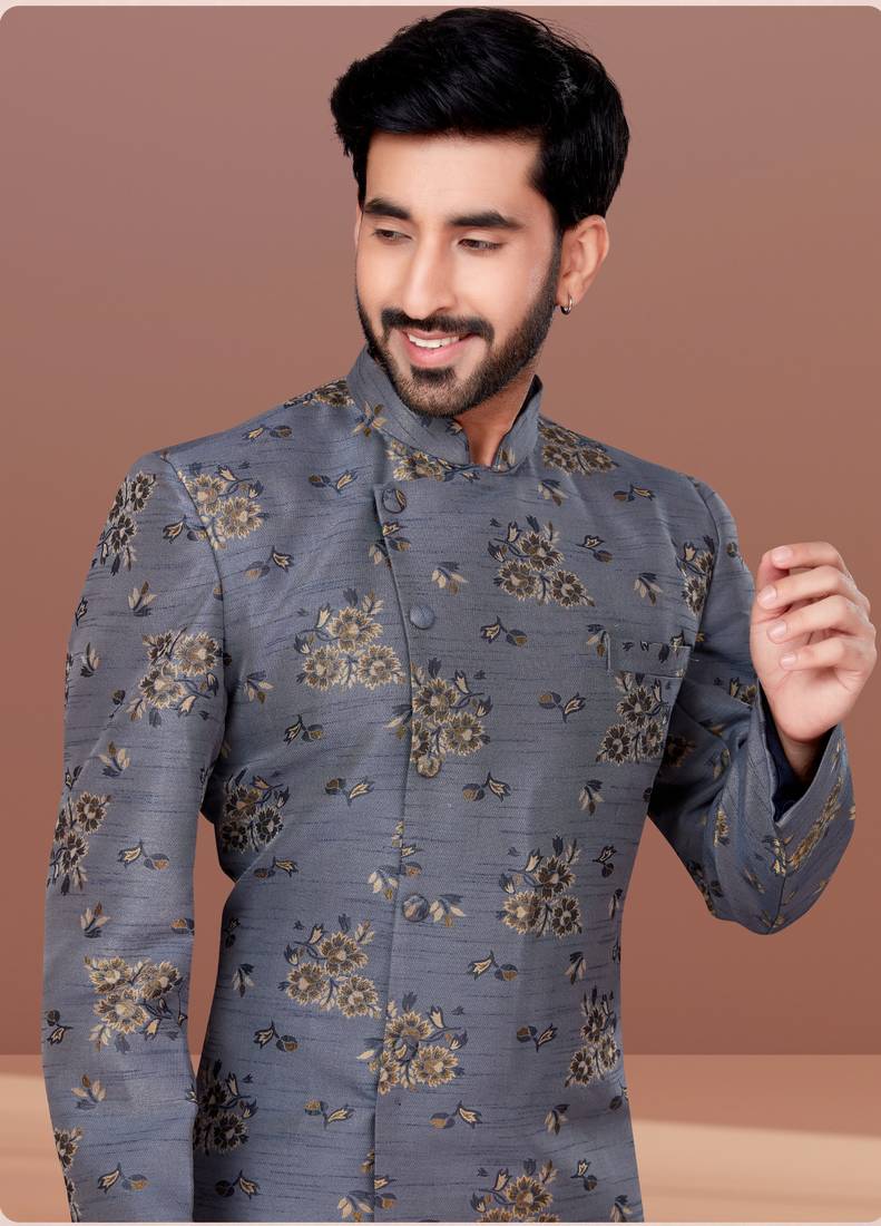 Designer Function Wear Heavy Indo Western Set