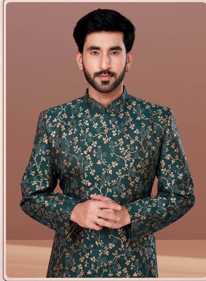 Designer Function Wear Heavy Indo Western Set