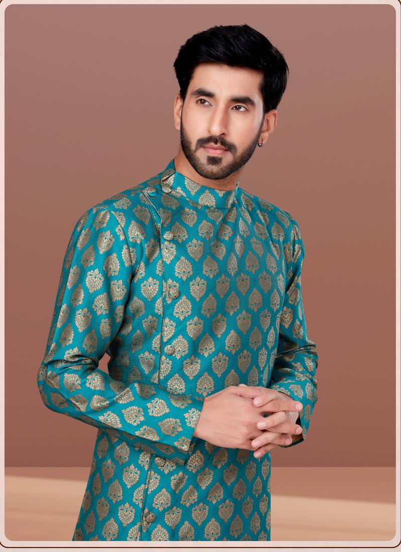 Designer Function Wear Heavy Indo Western Set