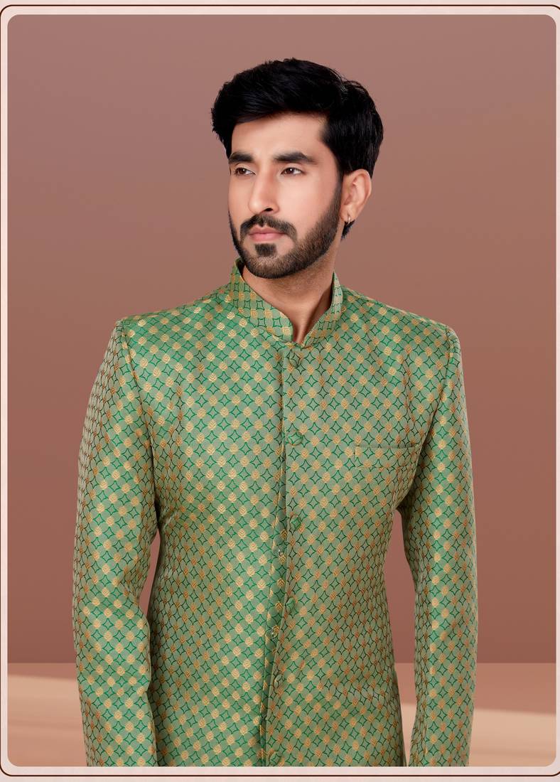 Designer Function Wear Heavy Indo Western Set