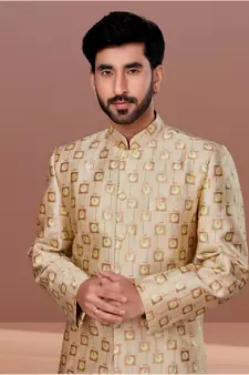 Designer Function Wear Heavy Indo Western Set