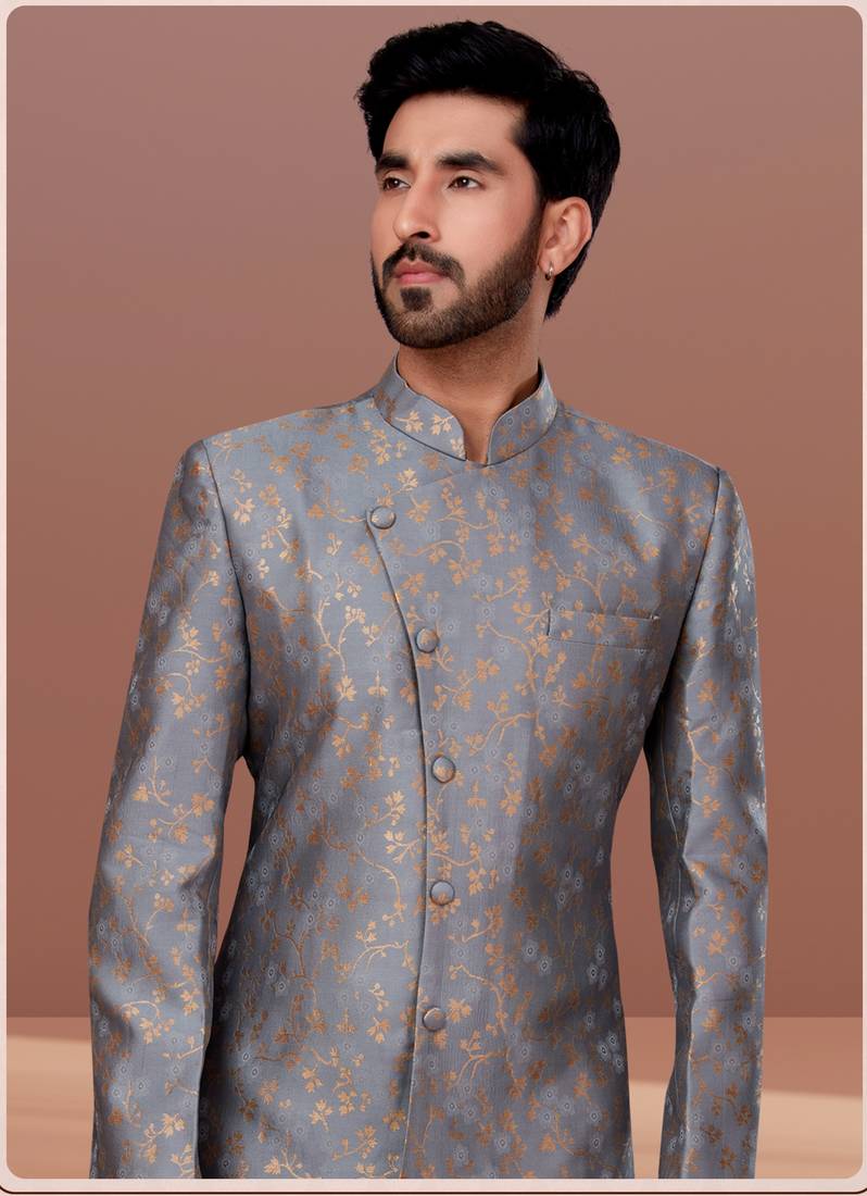 Designer Function Wear Heavy Indo Western Set