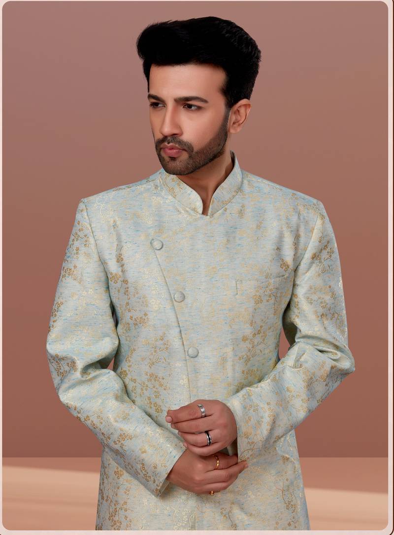 Designer Function Wear Heavy Indo Western Set