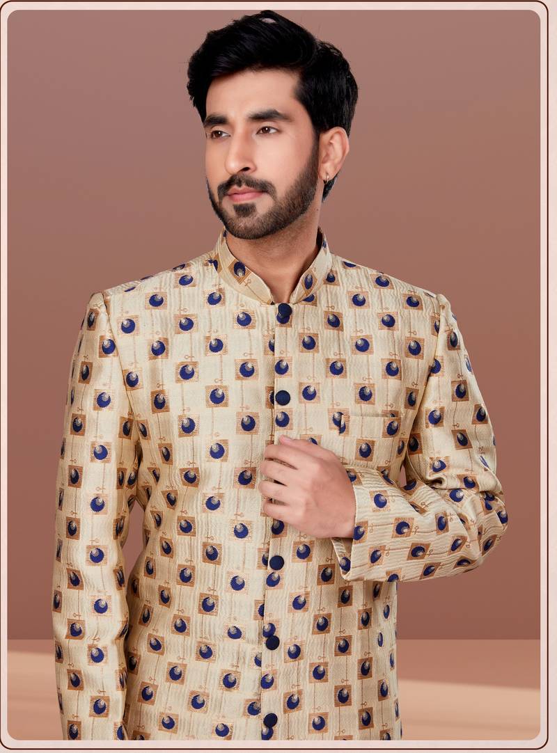 Designer Function Wear Heavy Indo Western Set