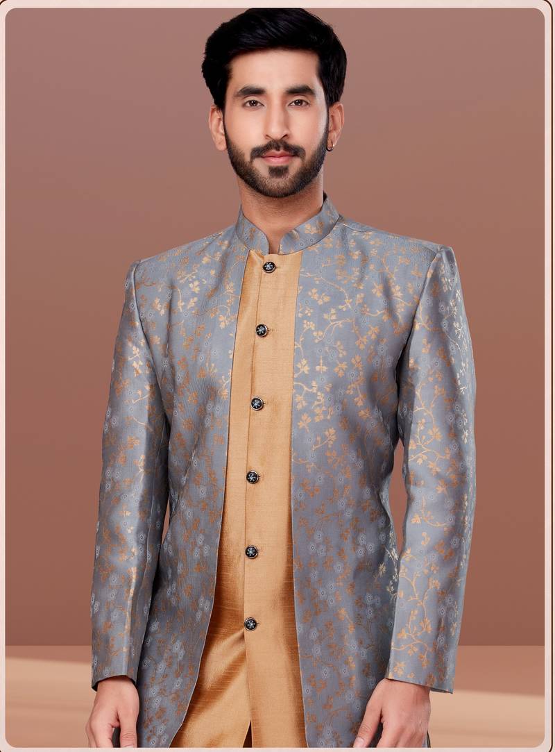 Designer Function Wear Heavy Indo Western Set