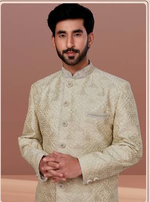 Designer Wedding Wear Heavy Sherwani 1