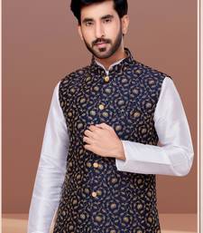 Designer Function Wear Kurta Pyjama With Jacket Set
