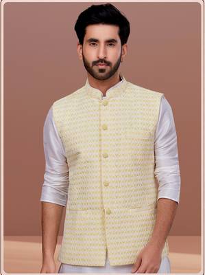 Designer Function Wear Kurta Pyjama With Jacket Set 1