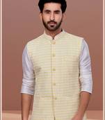 Designer Function Wear Kurta Pyjama With Jacket Set