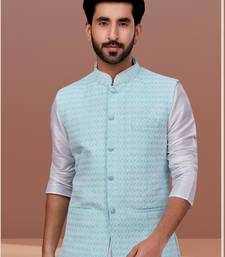 Designer Function Wear Kurta Pyjama With Jacket Set