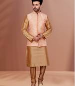 Designer Function Wear Kurta Pyjama With Jacket Set