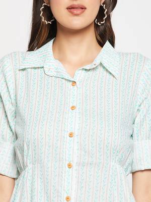 White printed cotton tunics 5