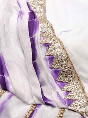 Ethnovog Ready To Wear White Tie N Dye Indo Western Co Ords Set 4