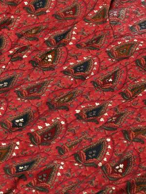 Ethnovog Ready To Wear Printed Pink N Cream Rayon Kurta set 4