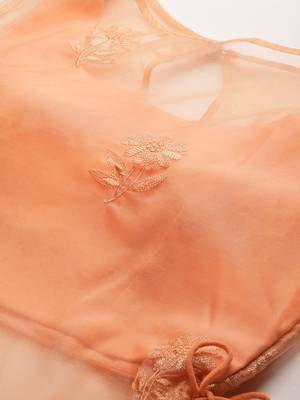 Ethnovog Ready To Wear Pink N Peach Embroidered Sharara Set 4