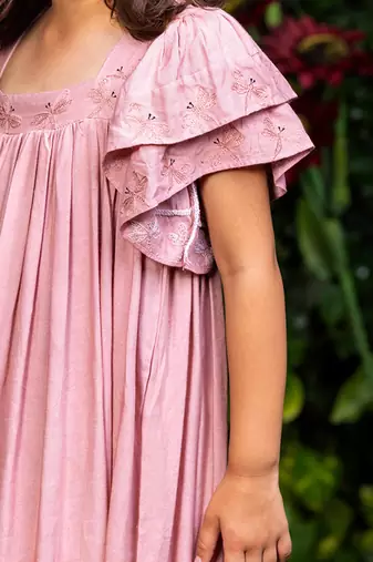 DragonFly Embroidery Dress