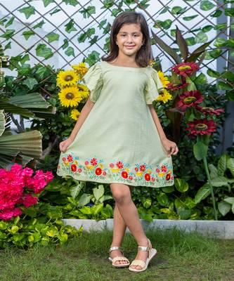 Mini Garden Embroidery Dress 1