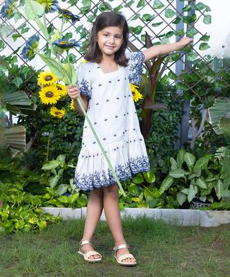 Shifali Embroidery A-Line Tiered Dress 1
