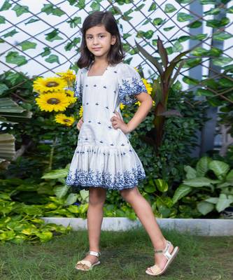 Shifali Embroidery A-Line Tiered Dress 2