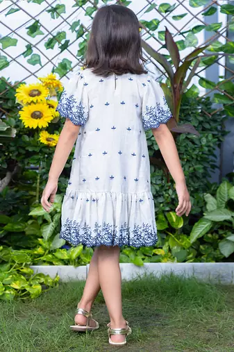 Shifali Embroidery A-Line Tiered Dress