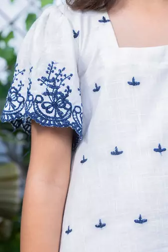 Shifali Embroidery A-Line Tiered Dress