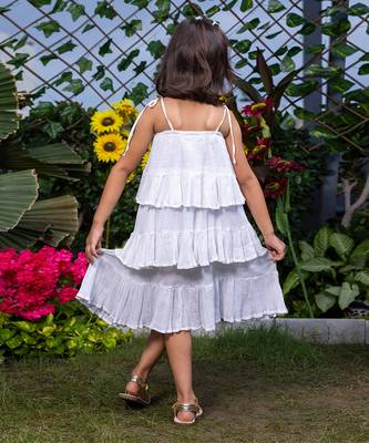 Floral Embroidery Tiered Dress 4