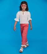 Flamingo Casual Top and Palazzo