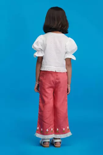 Flamingo Casual Top and Palazzo