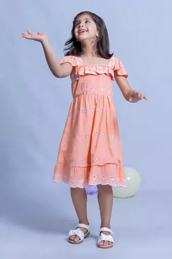 Coral Shifali Dress