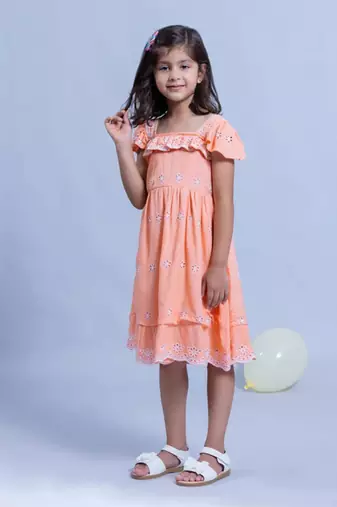 Coral Shifali Dress
