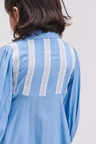 Marshmallow Shirt Dress Causal