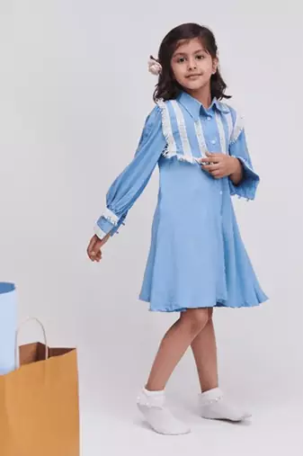 Marshmallow Shirt Dress Causal