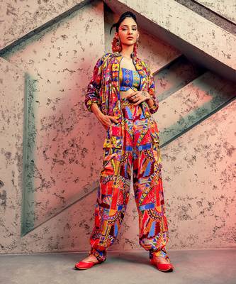 Multicolor embroidered modal women jackets 1